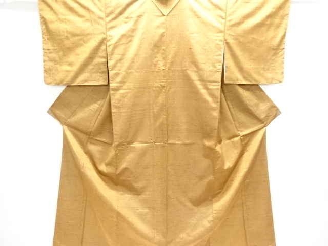 JAPANESE KIMONO / SILK / HAND WOVEN / FUSHI TSUMUGI / KASURI PATTERN